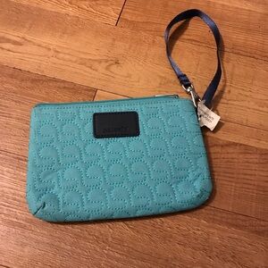 Pacsafe RFIDsafe W75 RFID Blocking Pouch in teal blue